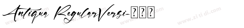 Antiqua RegularVersi字体转换
